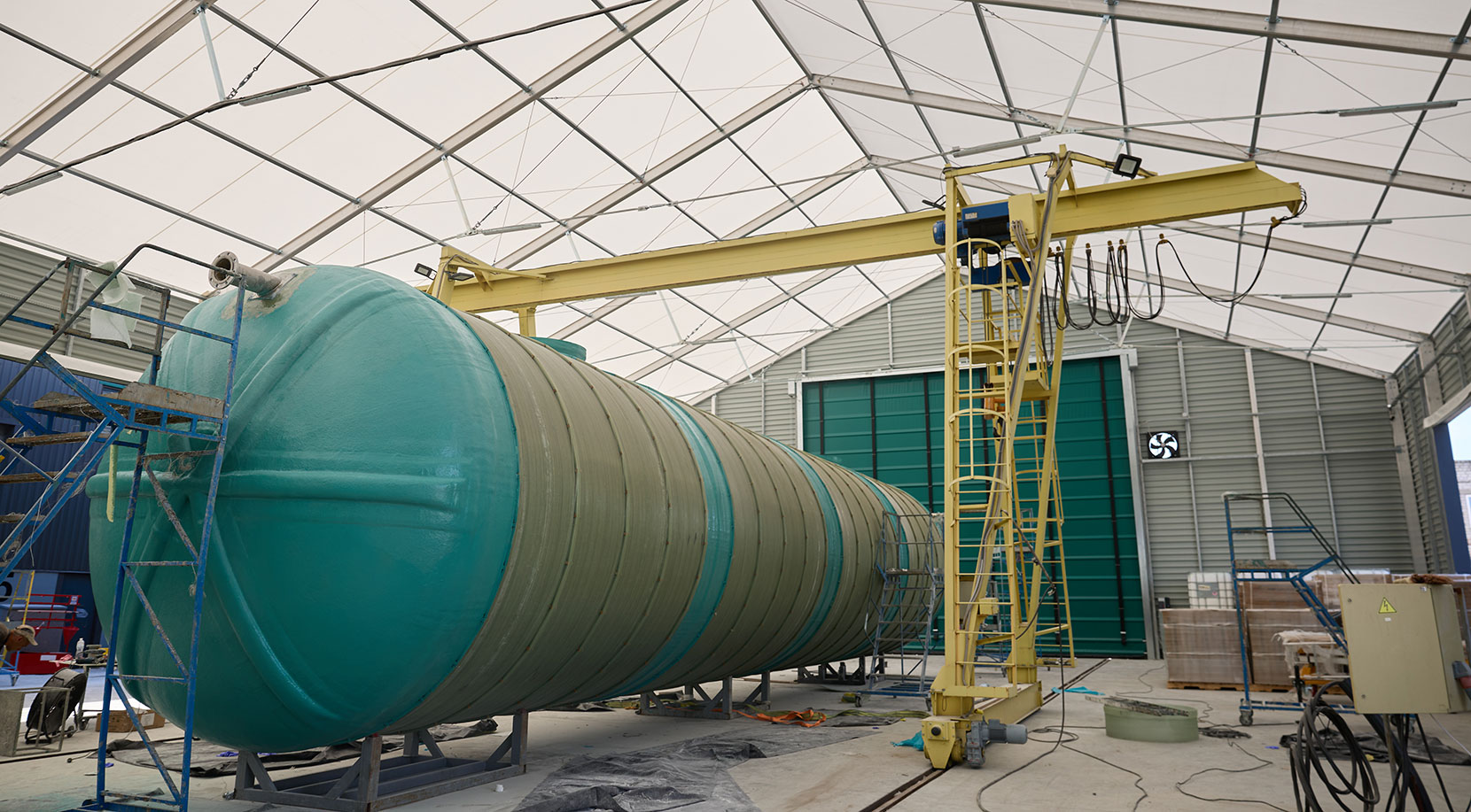 Найвища споруда зі швидкомонтованих складів для компанії VODALAND