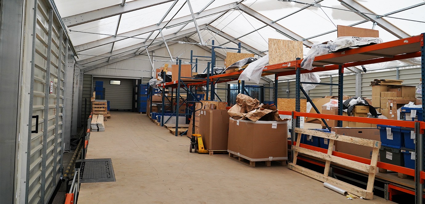 Швидкомонтовані будівлі: розширення площі основного складу всього за 2,5 місяці