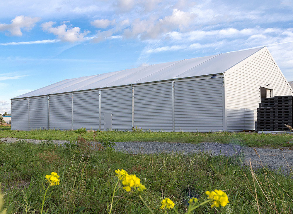 Холодна швидкомонтована споруда. Площа до 800 кв. м